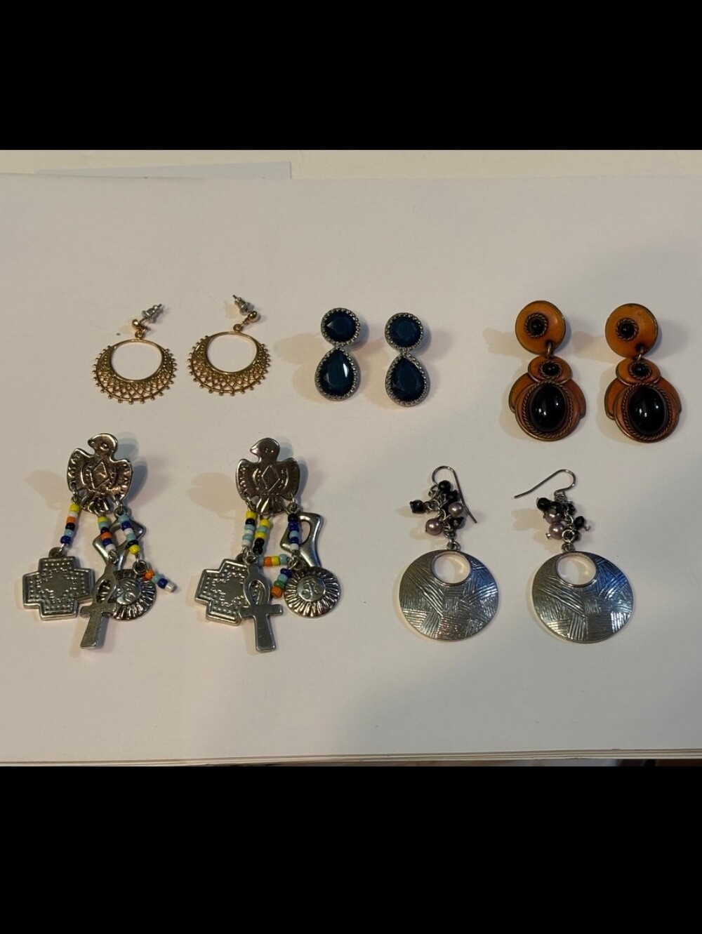 Vintage BOHO Earring Bundle X 5